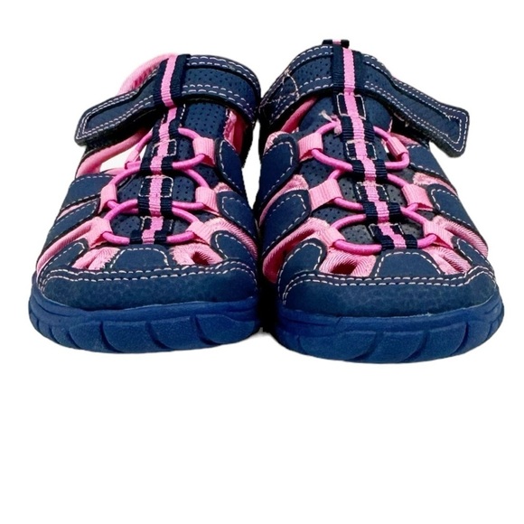 Falls Creek Navy And Pink Jill Sandals Size 12M - Picture 5 of 9